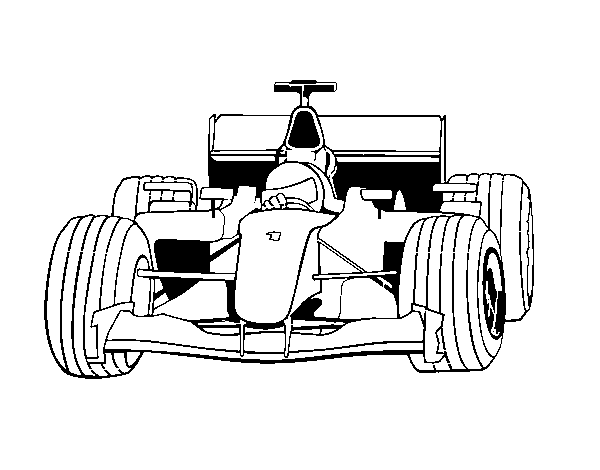 Disegno di Auto di F1  da Colorare