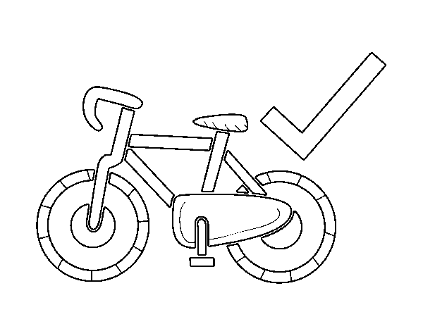 Disegno di Bicicletta condivise da Colorare