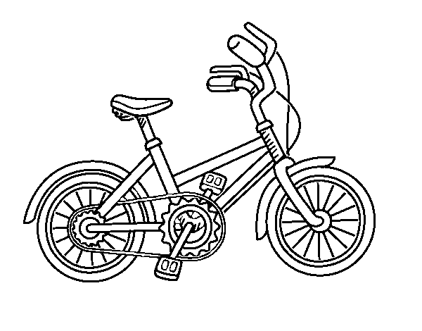 Disegno di Biciclette per bambini da Colorare