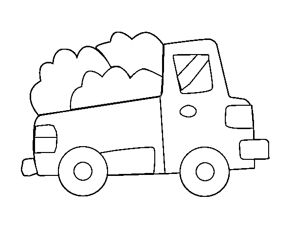 Disegno di Camioncino costruzione da Colorare