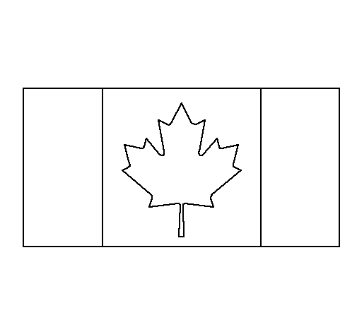 Disegno di Canada da Colorare