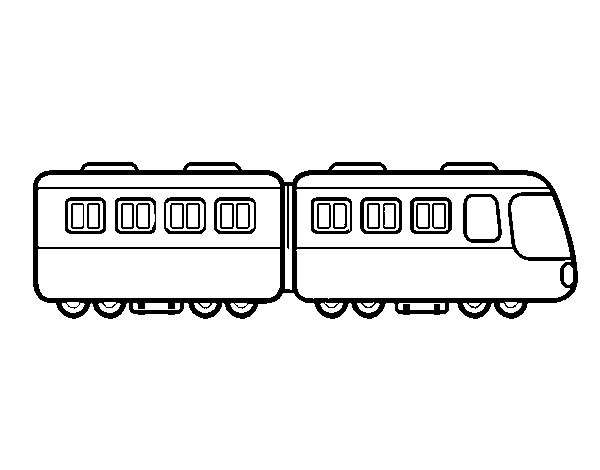Disegno di Carrozze ferroviarie da Colorare