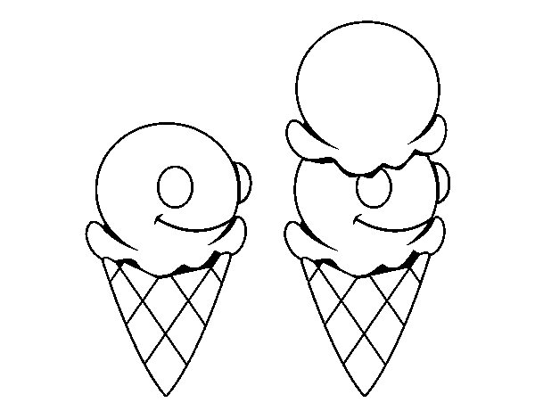 Disegno di Conos gelato da Colorare