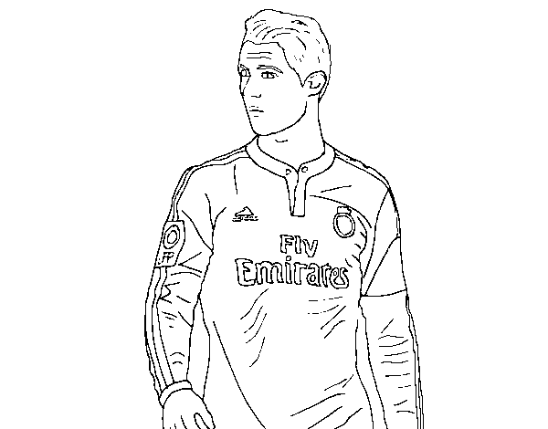 Disegno di Cristiano Ronaldo da Colorare