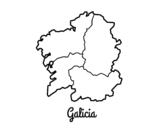 Disegno di Galicia da colorare
