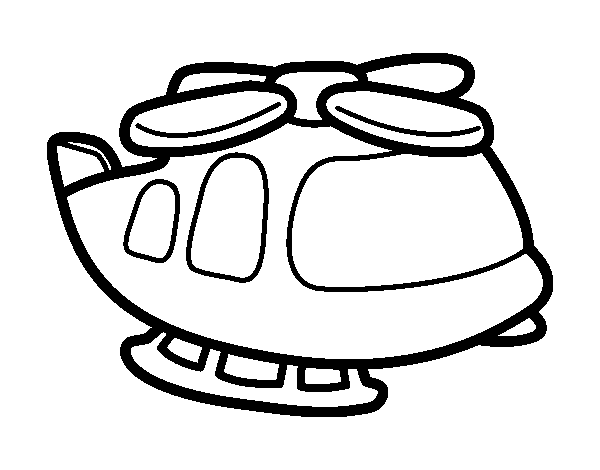 Disegno di Il più grande elicottero da Colorare