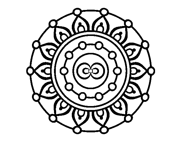 Disegno di Mandala meditazione da Colorare