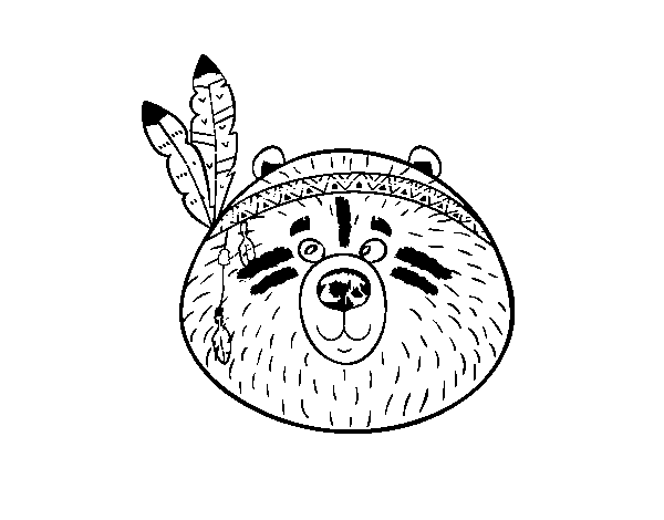 Disegno di Orso indiano da Colorare