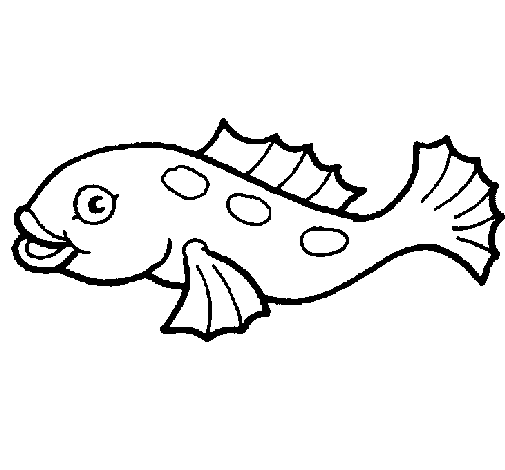 Disegno di Pesce  2a da Colorare