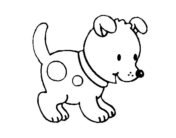Disegno di Piccolo cagnolino da Colorare
