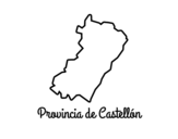 Disegno di Provincia di Castellón da colorare
