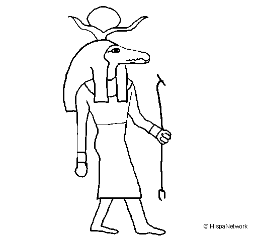 Disegno di Sobek II da Colorare