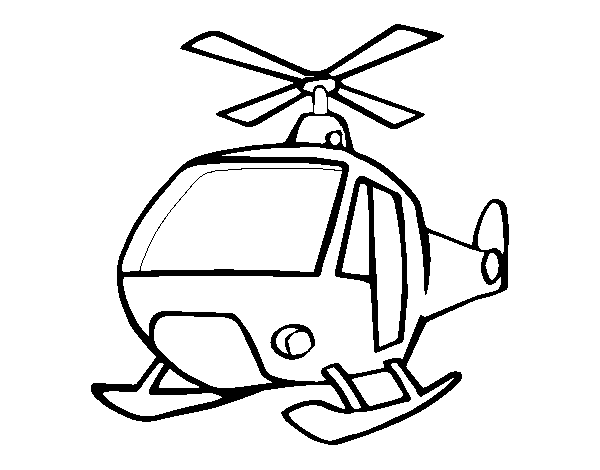Disegno di Un elicottero da Colorare