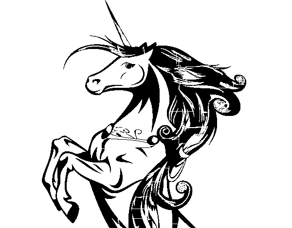 Disegno di Unicorno magico da Colorare