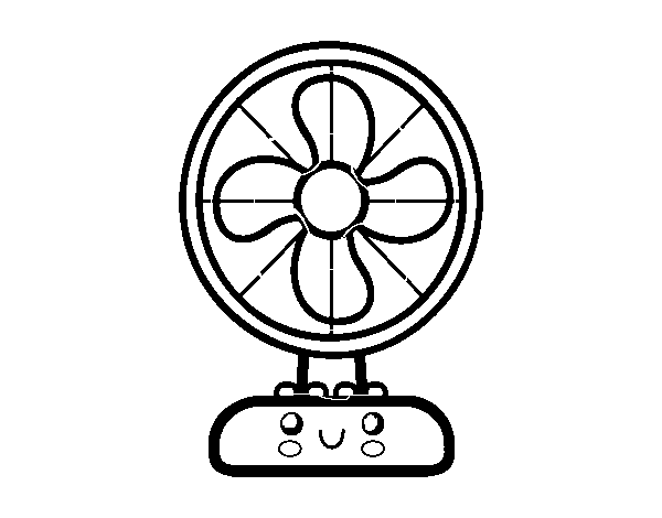 Disegno di Ventilatore da Colorare