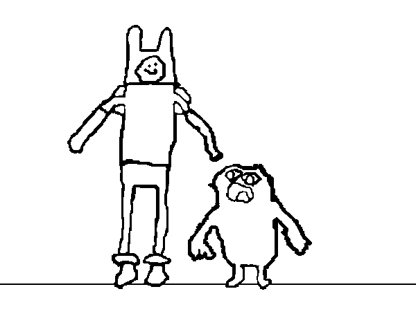 Disegno di Adventure Time personaggi da Colorare