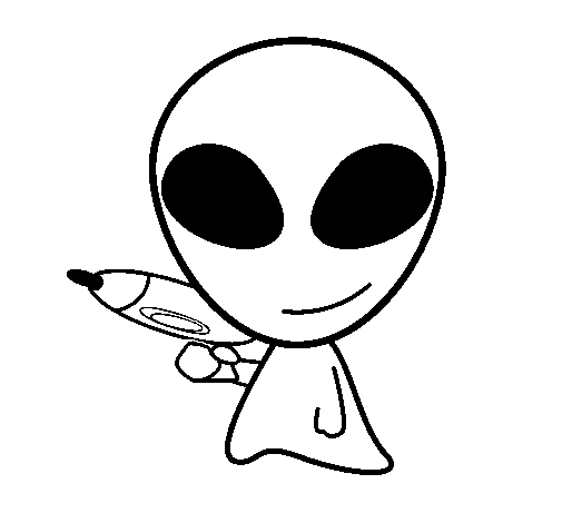Disegno di Alieno II da Colorare
