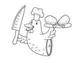 Dibujo de Carne di pollo