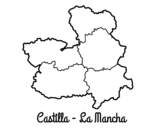 Disegno di Castiglia-La Mancia da colorare