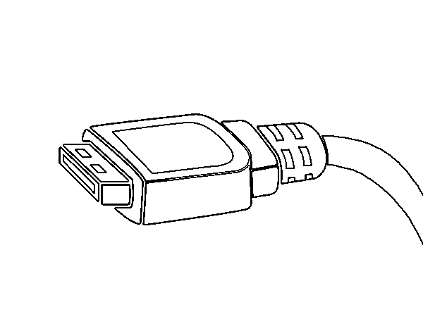 Disegno di Cavo USB da Colorare