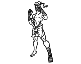 Dibujo de Combattente di Muay Thai