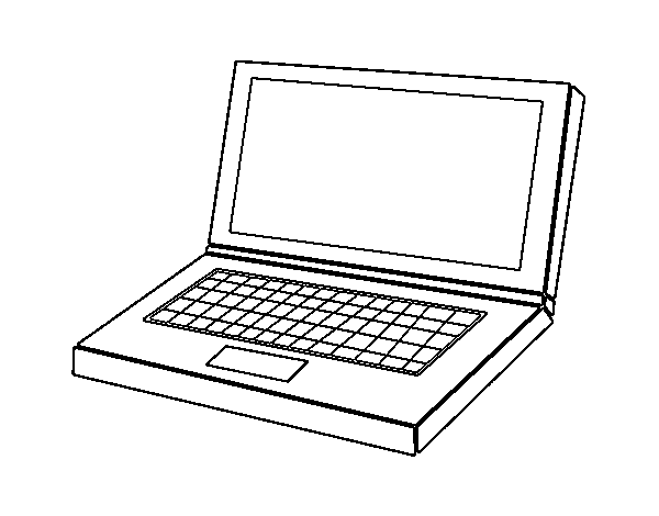 Disegno di Computer portatile da Colorare