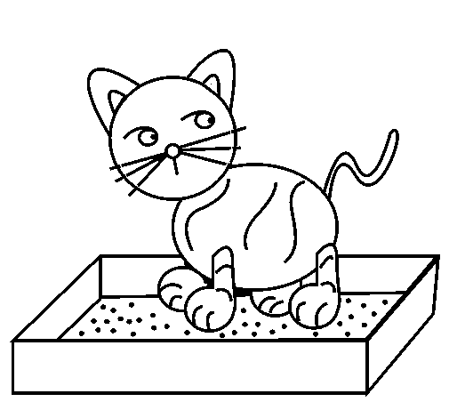 Disegno di Gatto 8 da Colorare