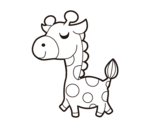 Disegno di Giraffa vanitosa da colorare