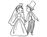 Disegno di Il matrimonio reale da colorare