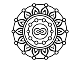 Disegno di Mandala meditazione da colorare