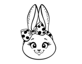 Disegno di Muso di coniglietto da colorare