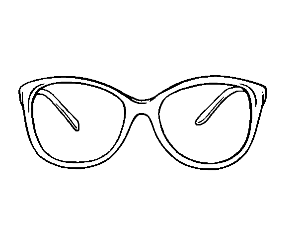 Disegno di Occhiali moderni da Colorare