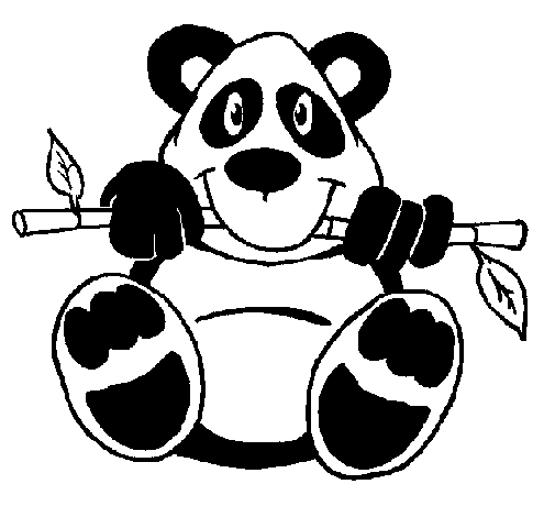 Disegno di Orso panda  da Colorare