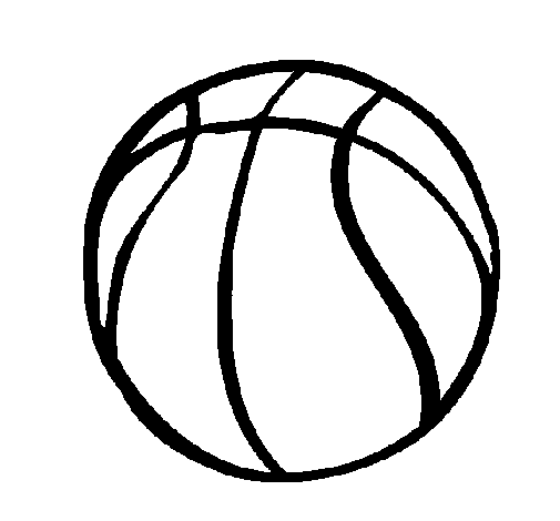 Disegno di Pallone da pallacanestro da Colorare