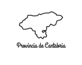 Disegno di Provincia di Cantabria da colorare