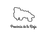 Disegno di Provincia di La Rioja da colorare