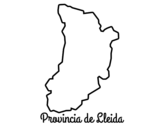 Disegno di Provincia di Lleida da colorare