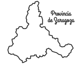 Disegno di Provincia di Zaragoza da colorare