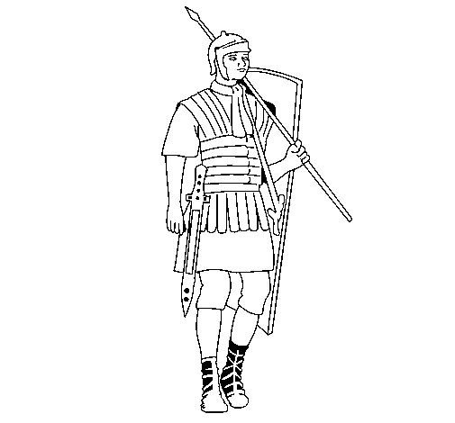 Disegno di Soldato romano  da Colorare
