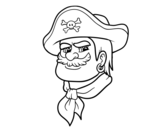 Disegno di Testa di pirati da colorare