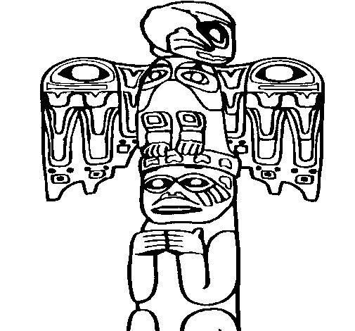 Disegno di Totem da Colorare