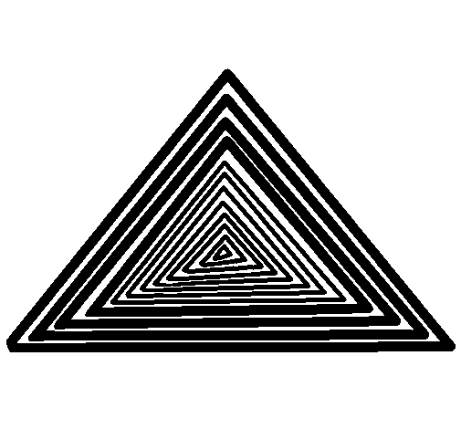 Disegno di Triangolo da Colorare