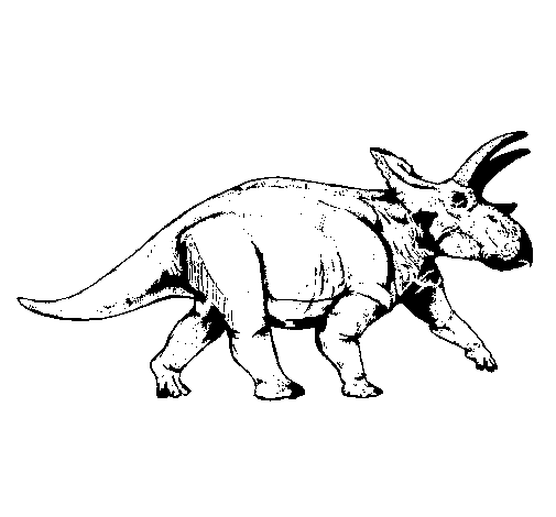 Disegno di Triceratops da Colorare