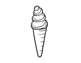 Disegno di Un cono gelato da colorare
