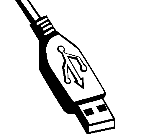 Disegno di USB da Colorare