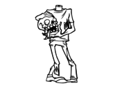 Dibujo de Zombie senza testa